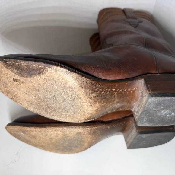 Lucchese Rich Brown Western Boots siz3e 13 - Picture 8 of 11